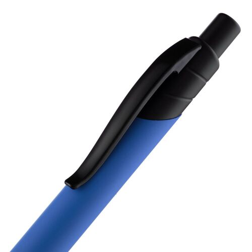 Ручка шариковая Undertone Black Soft Touch, ярко-синяя 5