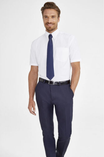 Рубашка мужская с коротким рукавом Brisbane белая, размер XXL 5