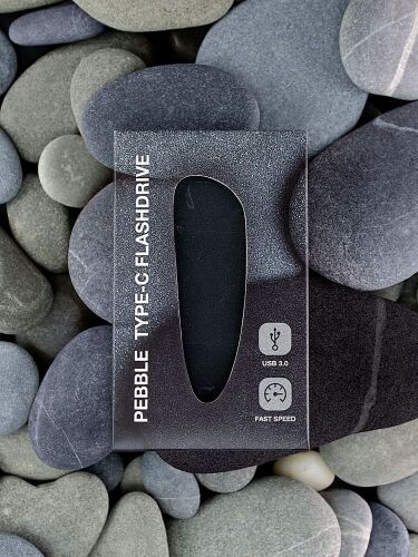 Флешка Pebble Type-C, USB 3.0, черная, 16 Гб 7