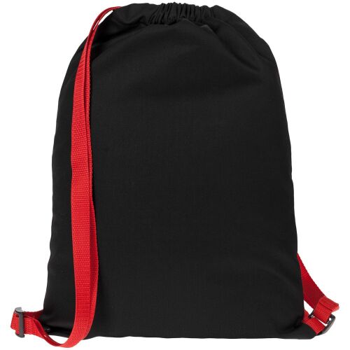 Рюкзак Nock, черный с красной стропой 2