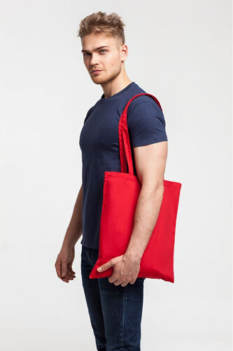 Холщовая сумка Basic 105, красная 4