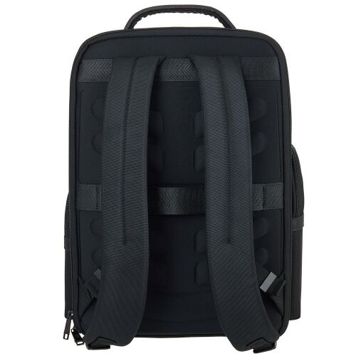 Рюкзак для ноутбука Santiago с кожаной отделкой, черный 5