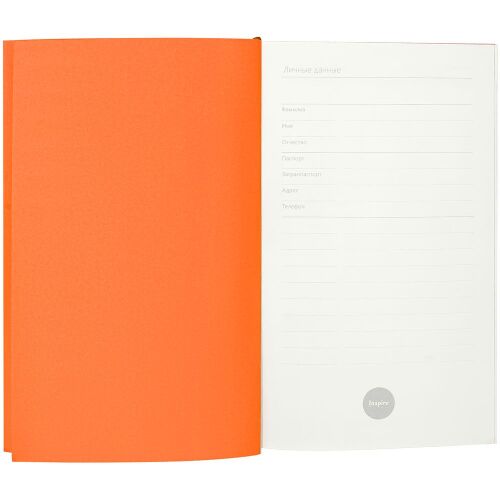 Ежедневник Flat Mini, недатированный, оранжевый 4