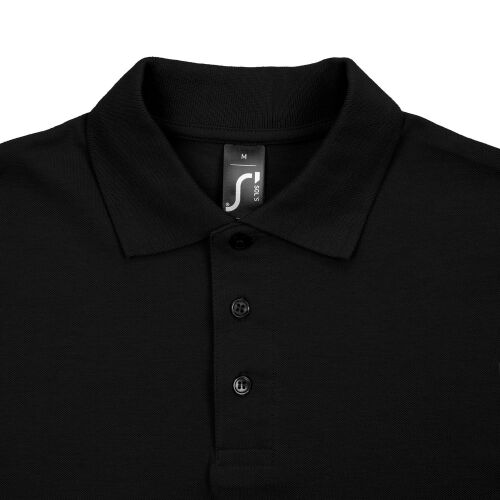 Рубашка поло мужская Spring 210 черная, размер 3XL 2