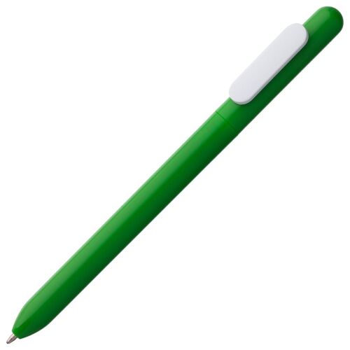 Ручка шариковая Swiper, зеленая с белым 1