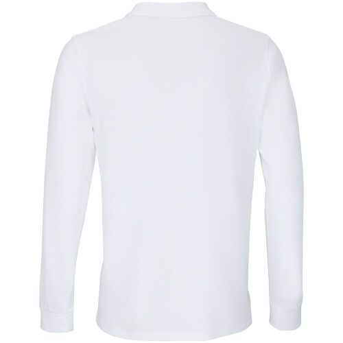 Рубашка поло унисекс с длинным рукавом Planet LSL, белая, размер 3