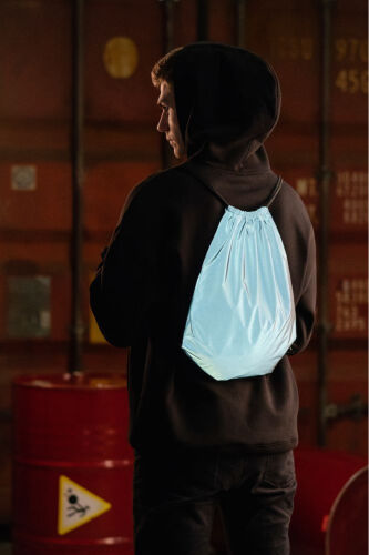 Рюкзак-мешок Manifest из светоотражающей ткани, серый 6