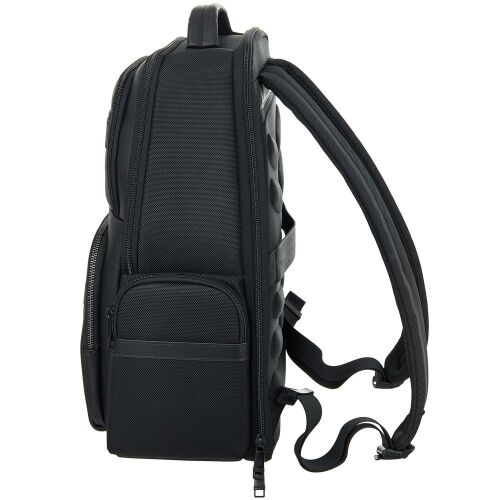 Рюкзак для ноутбука Santiago с кожаной отделкой, черный 3