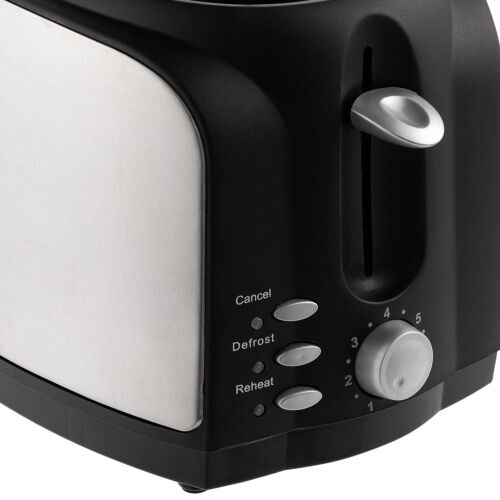 Электрический тостер Postre, серебристо-черный 4