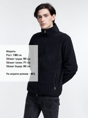 Куртка флисовая унисекс Nesse, черная, размер XS/S 5