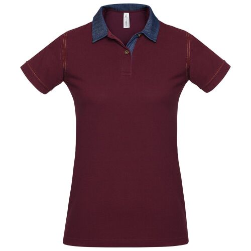 Рубашка поло женская DNM Forward бордовая, размер XL 1