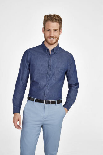 Рубашка мужская Barry Men синяя (деним), размер M 4