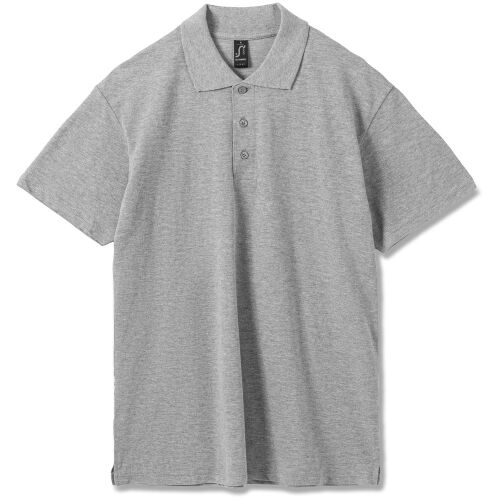 Рубашка поло мужская Summer 170 серый меланж, размер M 8