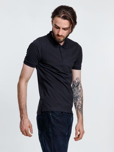 Рубашка поло мужская Adam, темно-синяя, размер XXL 4