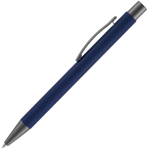 Ручка шариковая Atento Soft Touch, темно-синяя 2