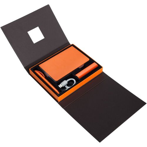 Коробка под набор Plus, черная с оранжевым 4
