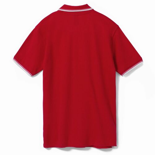 Рубашка поло мужская с контрастной отделкой Practice 270, красны 2