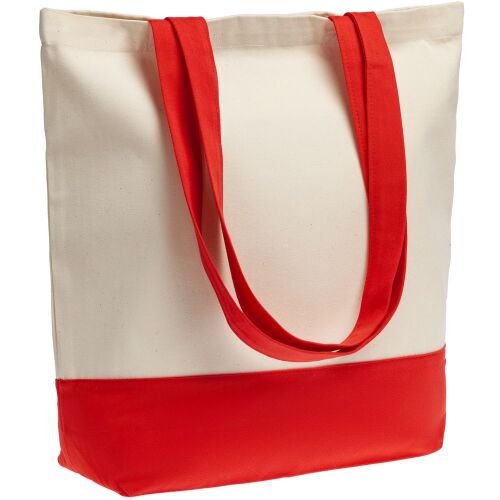 Холщовая сумка Shopaholic, красная 1