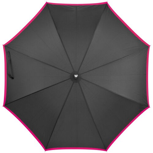 Зонт-трость Highlight, черный с розовым 2