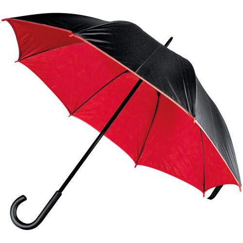 Зонт-трость Downtown, черный с красным 1
