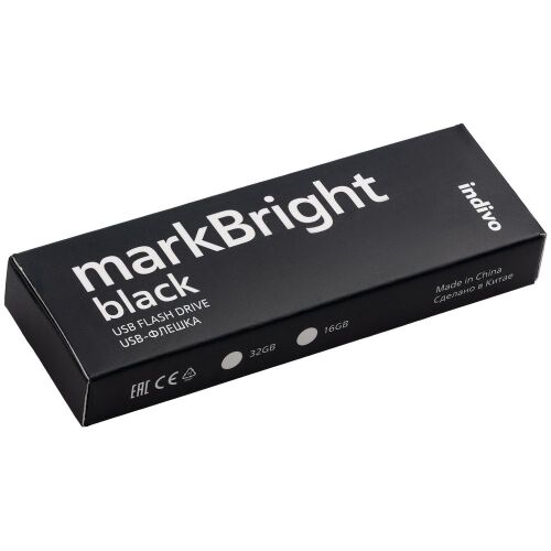 Флешка markBright Black с зеленой подсветкой, 32 Гб 7