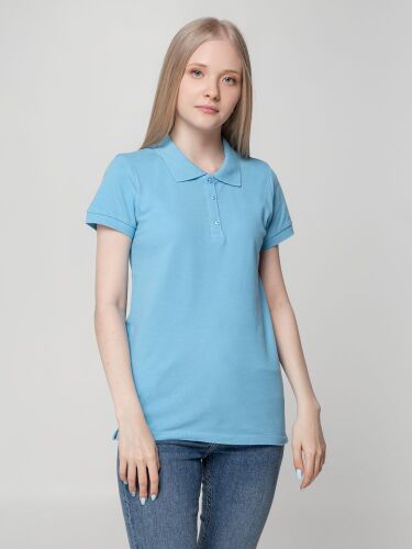 Рубашка поло женская Virma lady, голубая, размер L 4