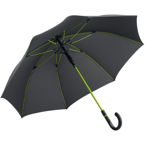 Зонт-трость с цветными спицами Color Style, зеленое яблоко, с се 1