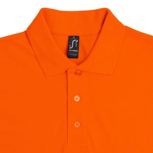 Рубашка поло мужская Summer 170 оранжевая, размер XS 3