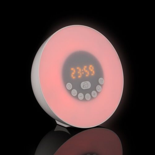 Лампа-колонка со световым будильником dreamTime, ver.2, белая 6