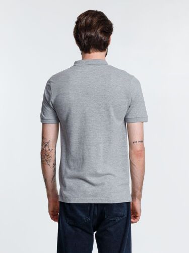 Рубашка поло мужская Adam, серый меланж, размер M 4