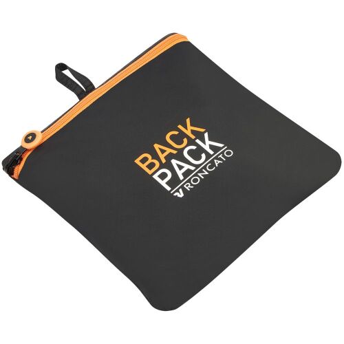 Складной рюкзак Compact Neon, черный с оранжевым 5