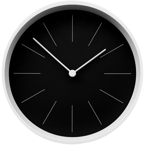 Часы настенные Neo, черные с белым 1