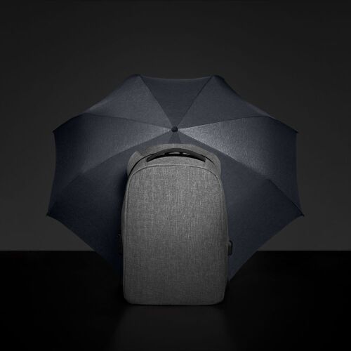 Складной зонт rainVestment, темно-синий меланж 5