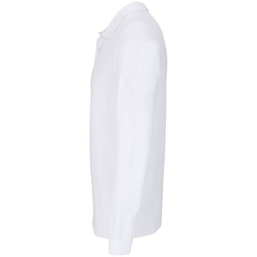 Рубашка поло унисекс с длинным рукавом Planet LSL, белая, размер 2