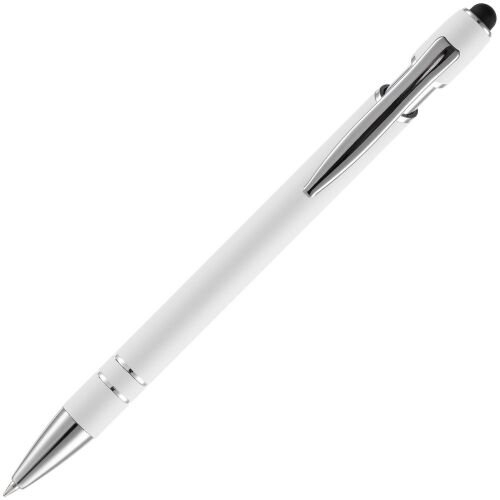 Ручка шариковая Pointer Soft Touch со стилусом, белая 3
