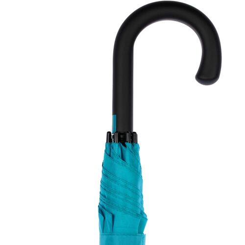 Зонт-трость Undercolor с цветными спицами, бирюзовый 5