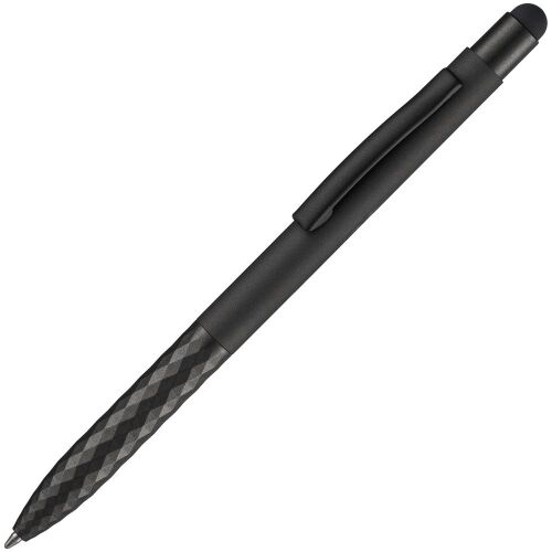 Ручка шариковая Digit Soft Touch со стилусом, черная 1