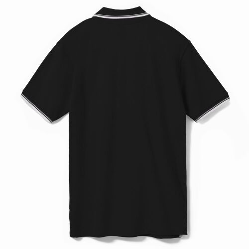 Рубашка поло мужская с контрастной отделкой Practice 270 черная, 2