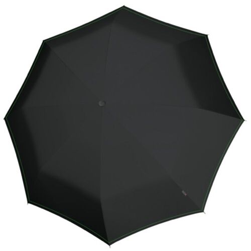 Зонт-трость U.900, черный с неоново-зеленым 1