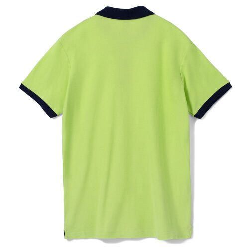 Рубашка поло Prince 190 зеленое яблоко с темно-синим, размер XXL 2