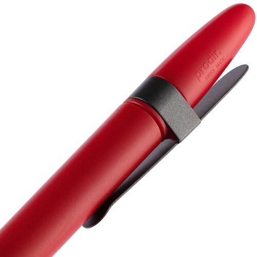 Ручка шариковая Prodir DS5 TSM Metal Clip, красная с серым 6