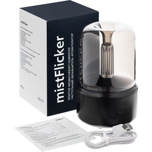 Увлажнитель-ароматизатор с подсветкой mistFlicker, черный 3