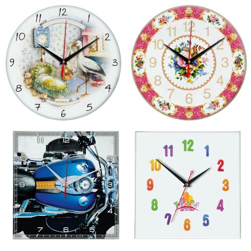 Часы стеклянные на заказ Time Wheel 1