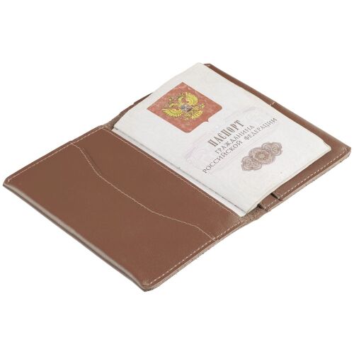 Обложка для паспорта Apache, коричневая (какао) 4