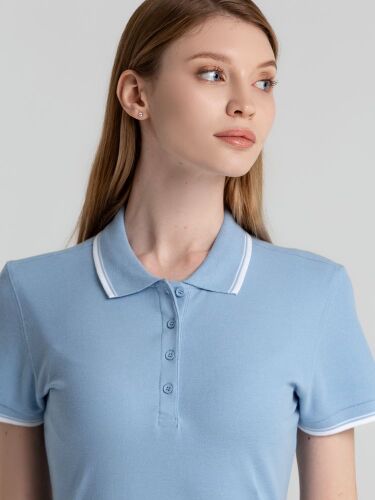 Рубашка поло женская Practice women 270 голубая с белым, размер  5