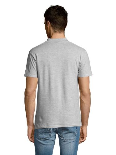 Рубашка поло мужская Summer 170 светло-серый меланж, размер L 6