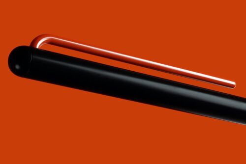 Шариковая ручка GrafeeX в чехле, черная с красным 2