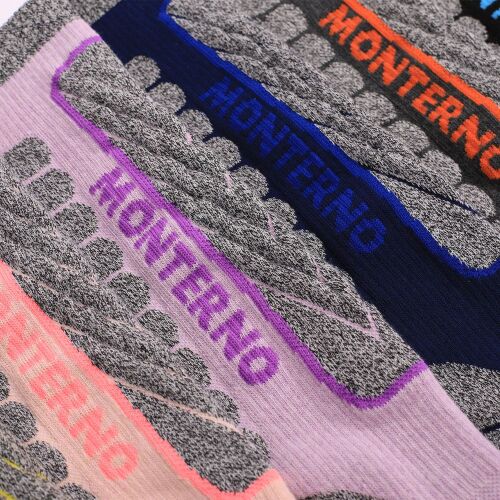 Термоноски женские высокие Monterno Sport, фиолетовые с серым 4