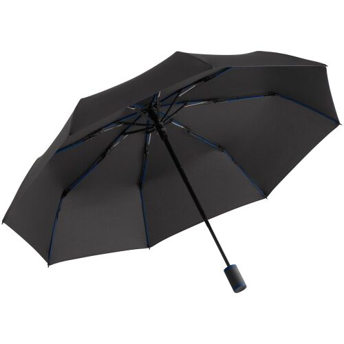 Зонт складной AOC Mini с цветными спицами, темно-синий 1