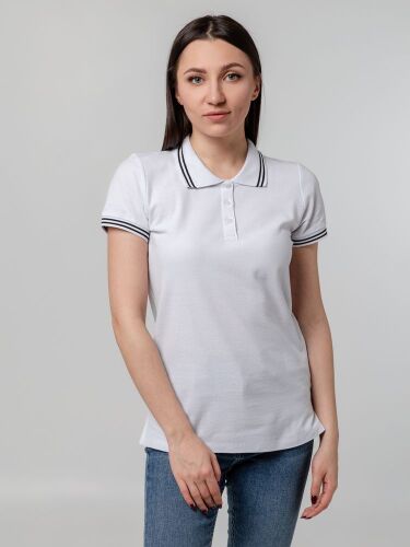 Рубашка поло женская Virma Stripes Lady, белая, размер S 4